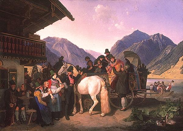 HESS, Heinrich Maria von Sankt Leonhardsfest in Fischhausen am Schliersee China oil painting art